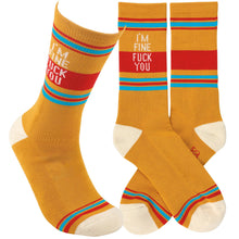 Load image into Gallery viewer, I'm Fine Socks