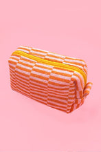 Load image into Gallery viewer, CHECKER GINGHAM MAKEUP COSMETIC POUCH BAG