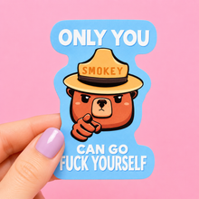 Load image into Gallery viewer, Only You Can Go Fuck Yourself | Funny Rude Vinyl Sticker