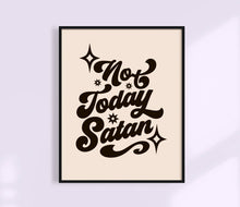 Load image into Gallery viewer, Not Today Satan Print | Colorful Retro Art Print