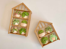 Load image into Gallery viewer, Greenhouse Plant Shelf Clicker 3D Printed Fidget or Keychain