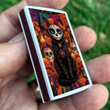 Load image into Gallery viewer, Matches • Halloween Day of the Dead Cat • Home Decor