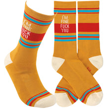 Load image into Gallery viewer, I'm Fine Socks